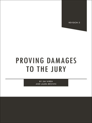 cover image of Proving Damages to the Jury